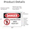 Signmission Construction Area Keep Out Danger Sign, Vinyl Decal, 10in W x 7in L, 2PK OS-2PACK-DS-D-710-L-1096 - alternate 4
